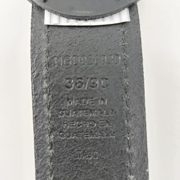 Dickies Black Men's Leather Belt Size 36 Workwear Streetwear - Picture 10 of 14